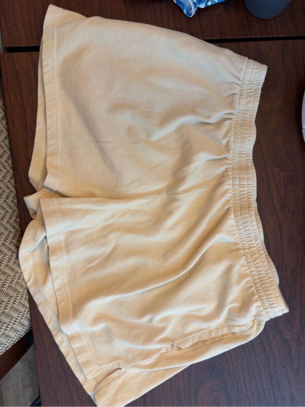 wild fable Cream Elastic-Waist Athletic Shorts